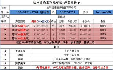 云南红河市极速电脑洗车机镭豹360代理代办服务全解析